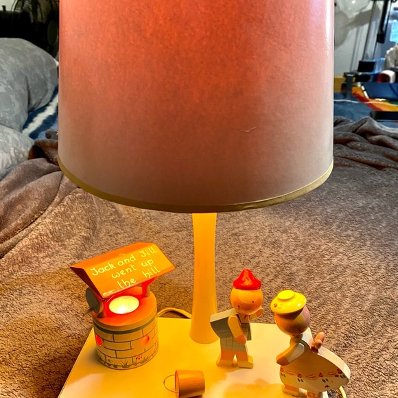Vintage Jack and Jill nursery lamp - Picture 6 of 8
